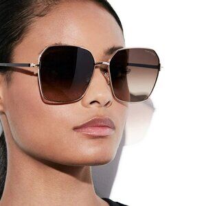 Tom Ford Women BRAND NEW Sunglasses CLAUDIA-02 Gold Havana Gradient FT0839 52F